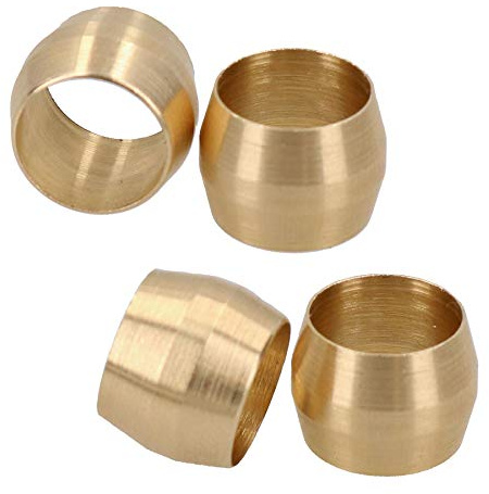 4 Pack 5/16 Imperial Brass Barrel Olive Plumbing Compression Fitting
