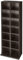 Lillyvale2 CD Bookcase Storage Shelf Case Cabinet Rack Unit Tower Organizer Adjustable Wooden Book Bluray Video Games Up To 224 CD's (Dark Brown)