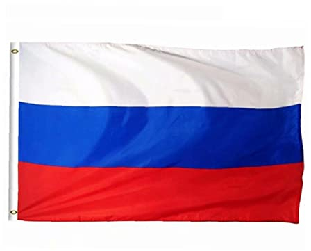 Onsinic Russland Flagge 59.06x35.43in Nationalflagge Polyester-Flagge Messing-tüllen