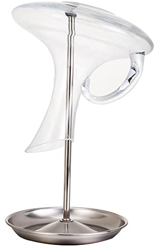 YDDZ Edelstahl Flaschenhalter Abtropfständer, Edelstahl Wein Dekanter Halter, Dekanter Ständer, für Karaffen gegen Kalkablagerungen Höhe 32 cm Zum Trocknen von Karaffen, Weinflaschen