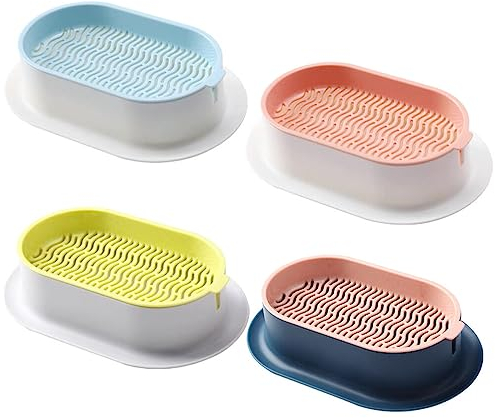 Diyfixlcd Planta de gato para el hogar, 4 macetas hidropónicas de hierba para gatos, caja de hierba para gatos de interior (no incluidos), bandejas de hierba de trigo sin tierra, caja de hierba gatera