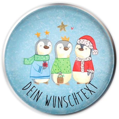 Mr. & Mrs. Panda Waschbeckenstöpsel selbst gestalten Winterzeit Heilige drei Könige - Personalisierte Geschenke, Weihnachtstage, Weihnachtsmann, Badstöpsel, Abflussstöpsel mit Namen, Weihnachtszeit