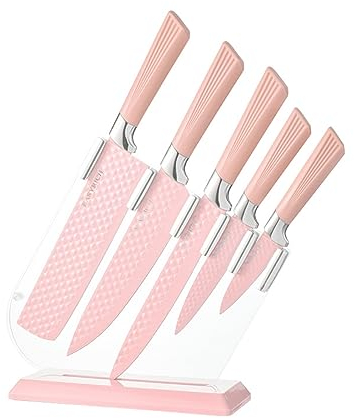 FBITE Set di coltelli Set di coltelli da cucina in acciaio inossidabile Coltello da cucina for forgiatura Peeling in ceramica Coltello da chef Coltello for affettare Peeling