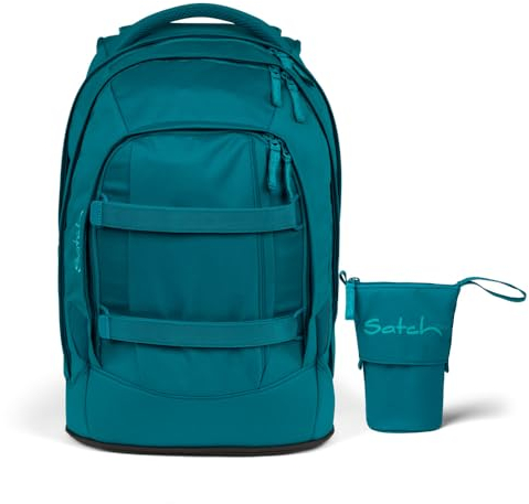 Satch Pack Schulrucksack Set 2tlg. inkl. Pencil Sider (Deep Petrol)