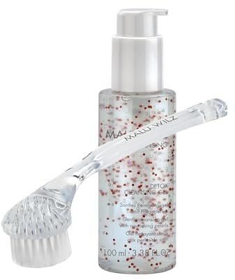 Malu Wilz Detox Cleansing Gel 100ml & Gesichtsbürste im Beauty Set I Skincare Reinigungsgel für die gründliche & milde Gesichtsreinigung I Vegan