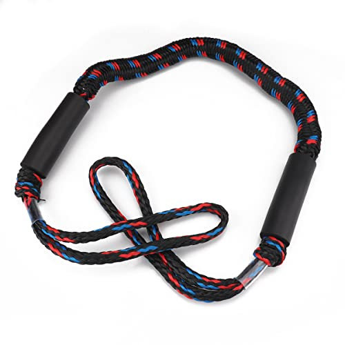 2 Teile von 4,5,6-Zoll-Kabelbinder mit schwarzem, rotem und blauem Seil / Puffer-elastischem Seil for Boot-Kajak- / Festmacher-Seil Schiffs- und Yachtzubehör aus Edelstahl(2 packs-4 inch cable bolt+ro