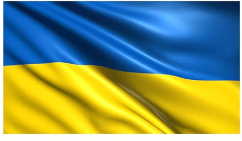 Bandiera dell'Ucraina, 90 x 150 cm, con passante, per interni ed esterni, Blue and Yellow, JYC CREATIVE