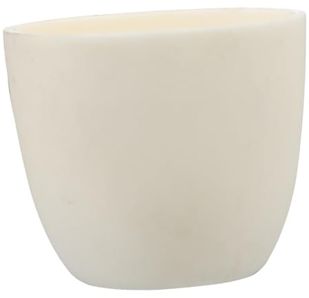 EXCEART Creuset Alumine Résistant Corrosion pour Laboratoire Bol Céramique Haute Pureté Résistant Aux Hautes Températures pour Fusion Et Moulage Laboratoire