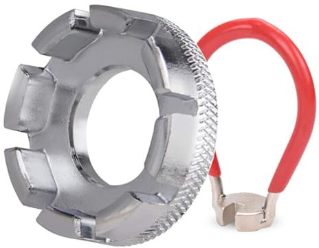 WeddHuis Speichenschlüssel Fahrrad aus Stahl, Speichenspanner - Nippelspanner Spoke Tool für Fahrrad, Bike (6 Größen 10-15 Gauge)