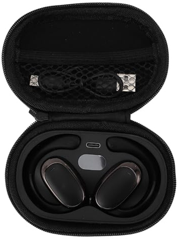 Yctze Écouteurs Supra-Auriculaires Confortables avec étui de Chargement à Affichage LED pour Une Utilisation Quotidienne, pour Le Travail, la Course et Les Activités de Loisirs (Black)