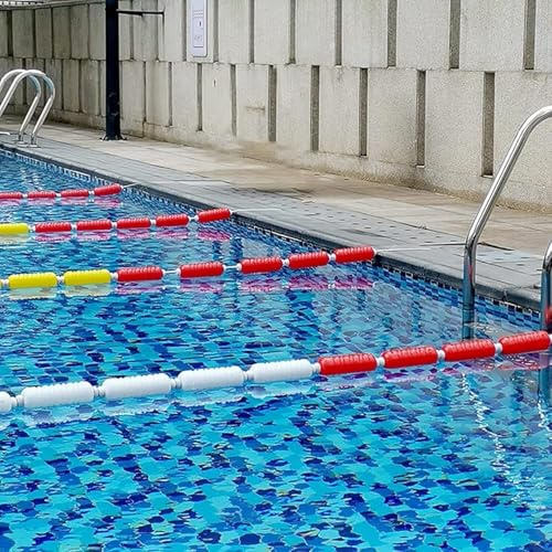 Corda di sicurezza galleggiante per piscina, divisore di corsia interrata, resistente, per allenamento di sicurezza in acqua, nuoto e facile visibilità, perfetto per il nuoto competitivo
