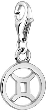 Nenalina Charm Twins Zodiac Pendant, for All Brands of Charm Bracelets and Necklaces, Made of 925 Sterling Silver 713295-000