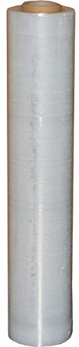 1 Rolle Stretchfolie 23my 500mm 2,5kg Palettenfolie Handfolie Wickelfolie transparent Schrumpffolie wrapping film stretch Plastikfolie Verpackungsfoli (Transparent, 1x)