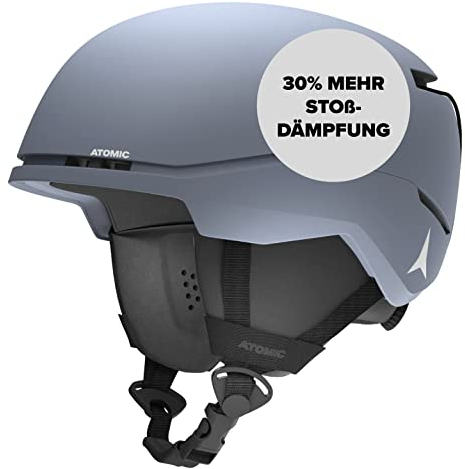 ATOMIC FOUR JR Skihelm für Kinder & Jugendliche - Grau - Größe S - Max. Sicherheit bei Aufprällen - Innovatives Belüftungssystem - Kopfumfang 51-55 cm