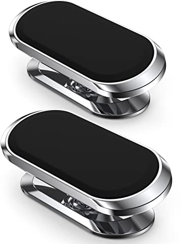odbowuge 2 Pack Magnetic Phone Holder for Car, Upgrade Magnet - 360 Rotation and Easy Installation, Compatible with All Smartphones,Dashboard Car Phone Holder,Must be Used Together with Iron Sheets