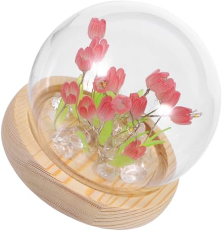 ULDIGI DIY Tulip Night Light Decorative Handmade Kit for Bedroom Tulip Lamp Decoration Includes Materials for Craft