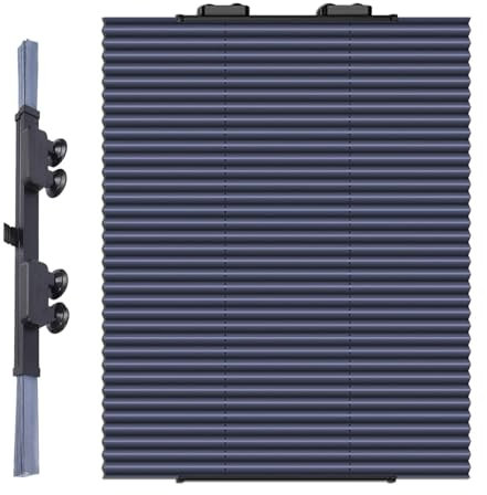 Sonnenschutz-Rollos,Plissee-Rollo Mit Saugnapf,Jalousien Ohne Bohren,46x120/65x140/70x150/80x180cm,Faltrollo Für Fenster Und Türen, Teleskopierbar,46x120cm/18x47in