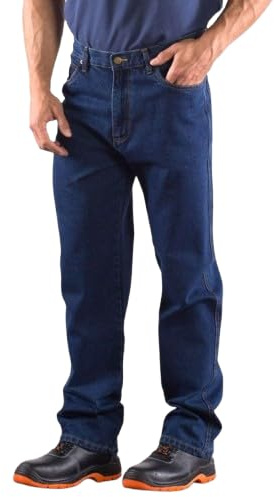 Generico Jeans da Uomo Regular 5 Tasche da Lavoro - Disponibili nelle Taglie Grandi