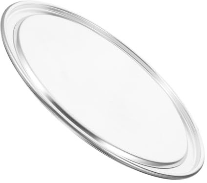 Lurrose Teglia Rotonda Per Pizza in Di Alluminio Teglia Per Pizza Antiaderente Per Forno Piatto Da Portata Per Alimenti Accessori Per Forno Versatile