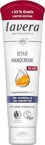 lavera Repair Handcreme bei Trockener Haut, 33% Mehr Inhalt, 100 ml