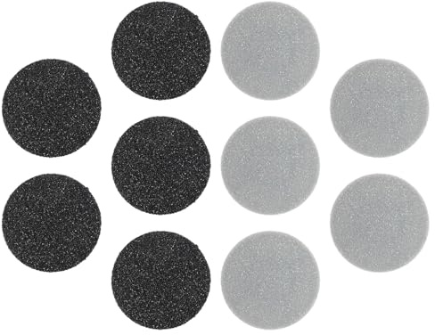 VILLCASE 10 Stück Elektrische Ersatz Schleifköpfe für Hornhautfeile Abwaschbar und Wiederverwendbar Gebogenes Design für Effektive Hornhautentfernung Pediküre Zubehör für Fußpflege