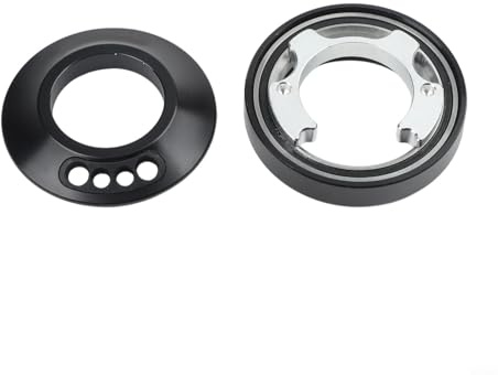 Set di cuffie esterne per bicicletta, per telai da 44 mm, 41,8 mm, 46,9 mm, copertura superiore in lega di alluminio CNC con cuscinetto, per manubrio da strada integrato (41,8)