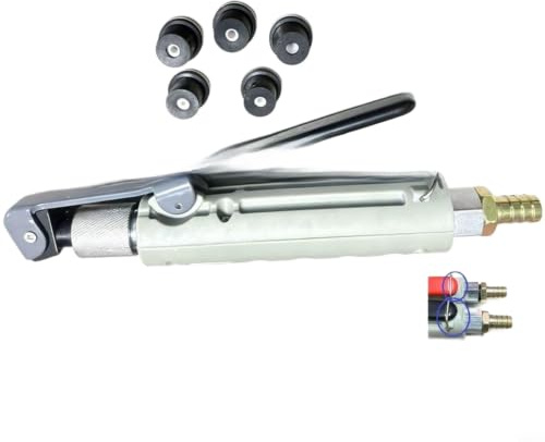 Torchlit Pistola sabbiatrice professionale, 5 dimensioni di ugelli inclusi, corpo leggero con impugnatura antiscivolo per un'efficiente rimozione della ruggine (nero)