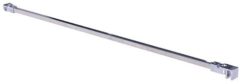 DUSAR Haltestange 140 cm für Duschabtrennung Stabilisator für 5, 6 und 8 mm Duschwand z.B. Walk-In Palladium Neo, Stange zum Halten der Glaswand, Stabilisationsbügel verchromt