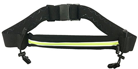 It's running Single Race Belt Laufgürtel Hüfttasche Black, One Size, IRSRB | Wasserfest