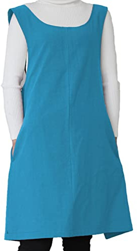 Weiche Baumwoll-Leinen-Schürze, einfarbig, japanischer Stil, X-Form, Geschenk für Frauen, Einweihungsparty