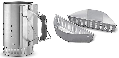 Weber 7416 Rapidfire Chimney Starter & 7403 Char-Basket Charcoal Briquet Holders