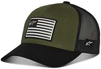 Alpinestars Flag Snapback Trucker Hat Baseballkappe Herren mit hinten Schnappverschluss Einheitsgröße