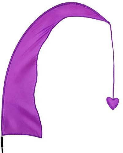 alles-meine.de GmbH 3 Stück XL - 1 m - Windfahnen/Balifahnen - LILA - mit Fahnenstange - UV-beständig & wetterfest - Windrichtungsanzeige - aus Nylon/Flagge Windrichtungsan..