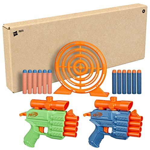Nerf Elite 2.0 - Set Face Off Target, include 2 blaster lancia-dardi in gommapiuma, bersaglio e 12 dardi Nerf Elite
