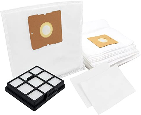 MisterVac | compatible avec les sacs d'aspirateur SG sacs de rechange 20 pièces + filtre filtre de remplacement filtre de remplacement Fakir TS 720