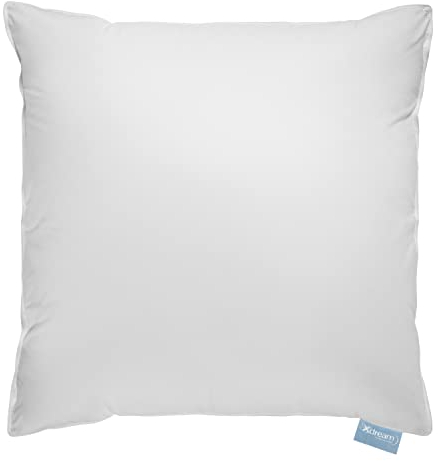 XDREAM Premium Dreikammer-Kopfkissen | Hülle: 100% Baumwolle | Außen: 70% Daune 30% Federn | Innen: 70% Federn 30% Luftzellenstäbchen | Füllgewicht: 550 + 240 g | Stützkomfort: weich | 80 x 80 cm