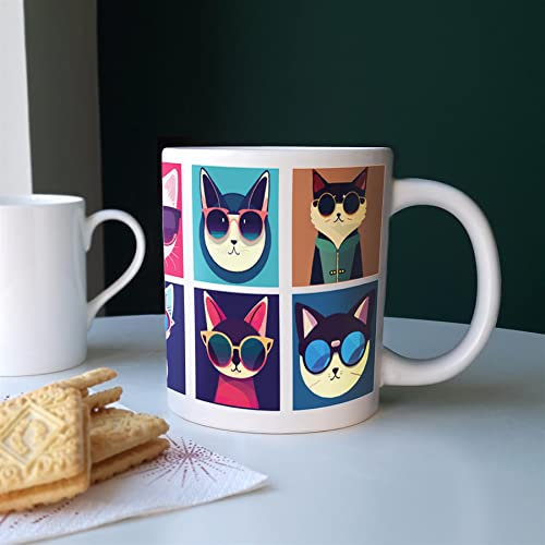 Extra Large Big Cool Pets Cats Jumbo White Coffee/Tea Gift Mug