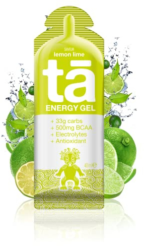 TA ENERGY - Gel Energétique - Lemon Lime x24 - Energie - Sodium - BCAA - Antioxydants - Idéal pendant les activités sportives 133Kcal