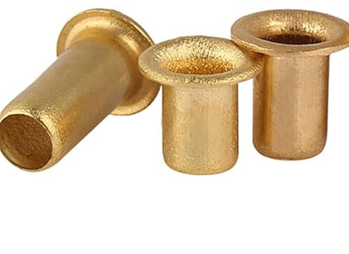 100Pcs M0.9 M1.3 M1.5 M1.7 M2.0 GB876 Tubular Rivets Double-sided Brass Copper Hollow Rivet Nuts-3.5mm,M0.9