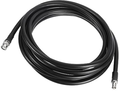 sourcing map 50 Ohm BNC Male to BNC Female Coaxial Cable RG8 4.5M/14.8ft 10mm Low Loss for Analyzer, Antenna, Oscilloscope, RF Radio, Spectrum
