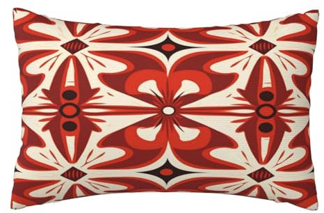 Kissenbezug 40x60 cm 2er Set Herbst Deko Kissen Rot, Türkei Kissenbezug, Rechteckig Kissenbezüge, Weicher Sofakissen, Kissenhülle Herbst, Zier Kissen Aesthetic, Couch Deko Schlafzimme Gifts, J626