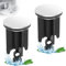 FBDSUFH 2 Stück Waschbecken Stöpsel, 40mm Abflussstopfen, Universal Stöpsel, Höhenverstellbar, für Alle Handelsüblichen Waschbecken, Bidets