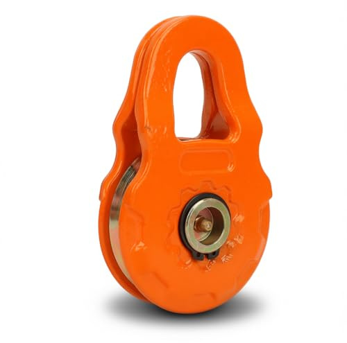 Snatch Block Heavy Duty Pulley, 6 Ton 12500 Lbs Capacity, Off-Road Recovery Towing Accessory for Truck, Tractor, ATV, UTV