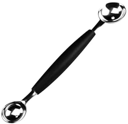 1Pc 2 in 1 Stainless Steel Melon Ballers,Double-Sided Fruit Melon Baller Spoon,Melon Scoop,Suitable Watermelon Cantaloupe Ice Cream,Non-Slip Grip,Kitchen Utensils and Gadgets,Fruit and Vegetable Tools