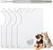 Viojrlly Lot de 4 Carte à Tiques au Format Carte de Crédit, avec Loupe et 1 Tire Tique Humain en Acier Inoxydable pour Enfants Personnes Chiens et Chats, Facile à Porter