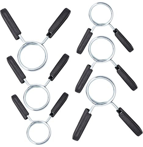BESPORTBLE 6 Pack Barbell Frühling Clip Kragen Hantel Klemme Für Gewichtheben Gym Zubehör Stahl Schnalle Für