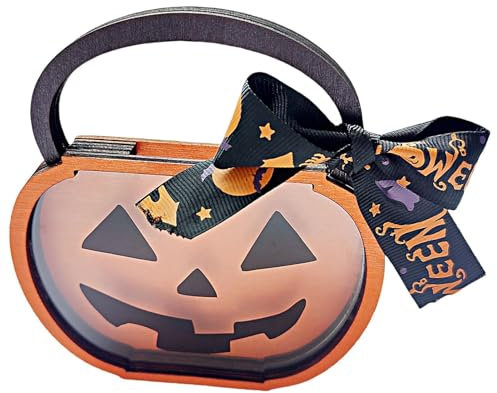 Decoración de Mesa de Calabaza,Decoraciones de Mesa de Calabaza | Coctelera de Dulces de Halloween de Madera | Calabazas Decorativas de otoño, decoración de coctelera de Dulces para Granja rústica de