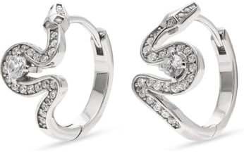 JETTE Damen-Creolen 925er Silber, recycelt Zirkonia One Size 89193453