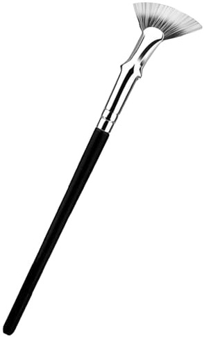 Pincel de abanico de rímel, cepillo plegado de 120° en forma de abanico con cerdas suaves de doble capa, cepillo de pestañas para principiantes maquilladores, separa y alarga cada pestaña