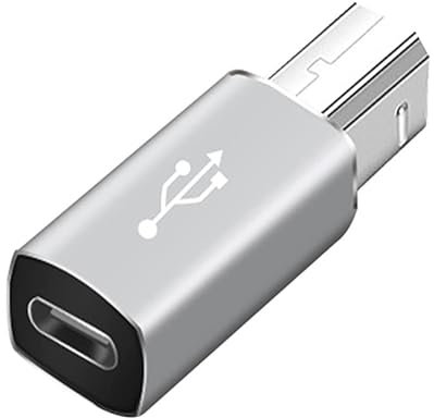 Générique USB B USB C - Adattatore Maschio Per Stampante USB C | USB C Femmina Stampante Maschio USB B | USB Tipo C USB B | Convertitore Tipo C Femmina | Adattatore Per Stampante USB 2.0 D